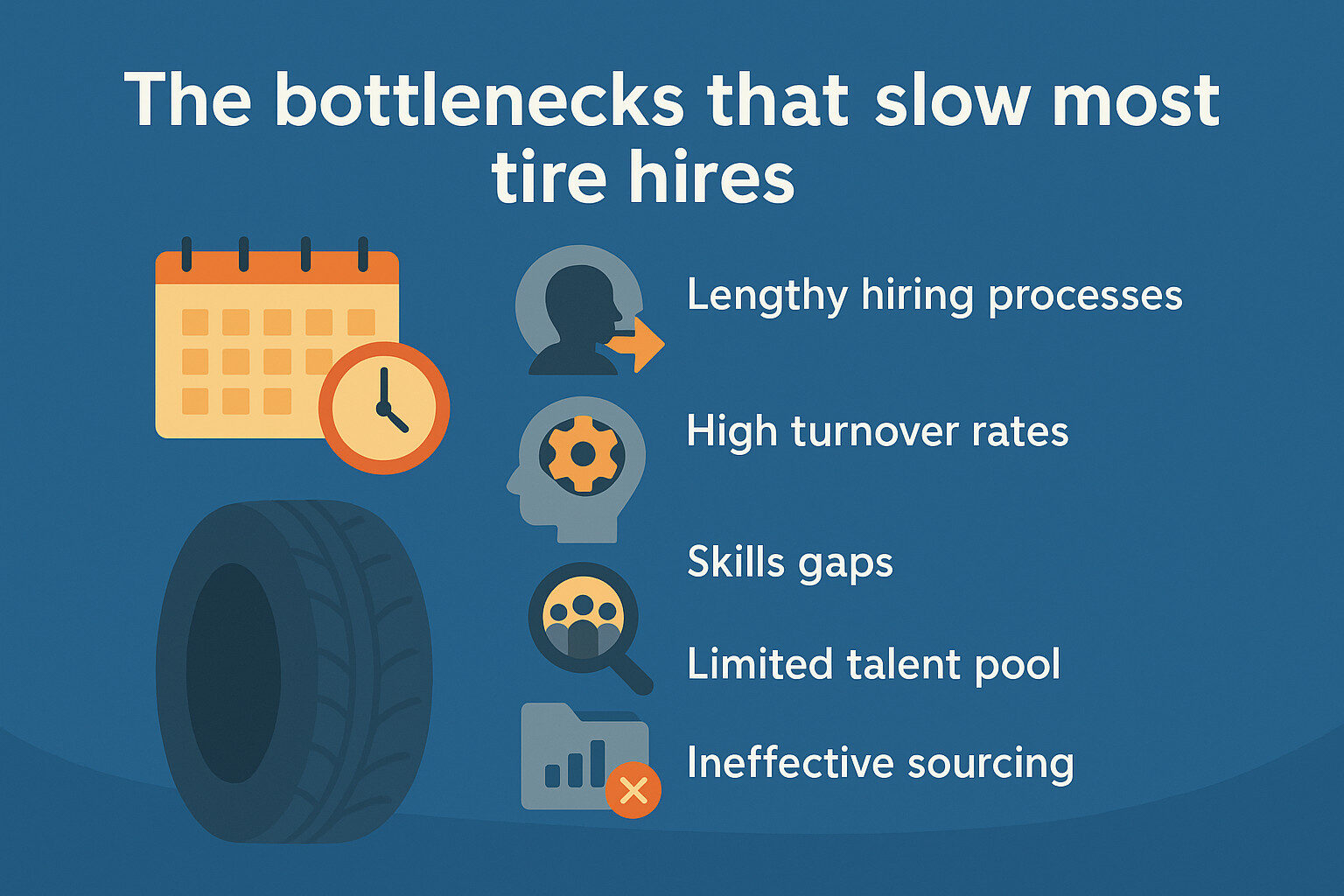 The bottlenecks that slow most tire hires